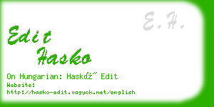 edit hasko business card